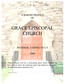 grace church profile draft 8/25/03 - Grace Episcopal Church Windsor