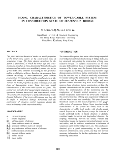 modal characteristics of tower-cable system in construction state of