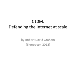 C10M: Defending the Internet at scale