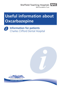 Useful information about Oxcarbazepine