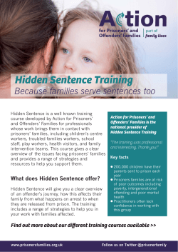 APOF Hidden Sentence training brochure 2015 (1).indd