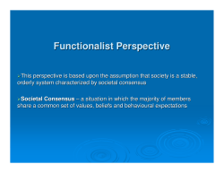 Functionalist Perspective