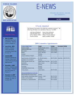 March 2009.pub - Virgin Islands Bar Association