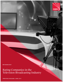 Rating Companies in the Television Broadcasting