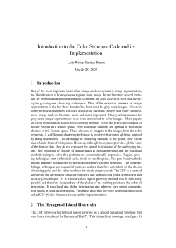 Introduction to the Color Structure Code and its Implementation
