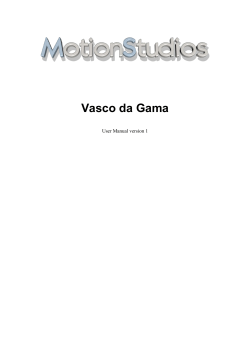 MotionStudios : Vasco da Gama