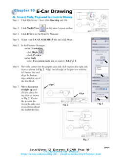 E-Car Drawing A. Insert Side,Top and Isometric Views.