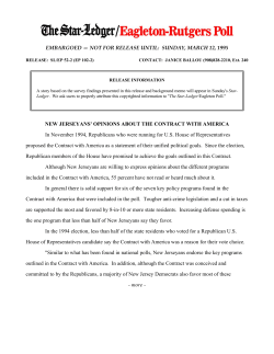 EMBARGOED &mdash; NOT FOR RELEASE UNTIL: SUNDAY, MARCH 12