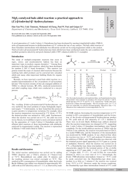 MgI2-catalyzed halo aldol reaction: a practical approach to (E )
