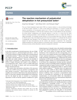 The reaction mechanism of polyalcohol dehydration in hot