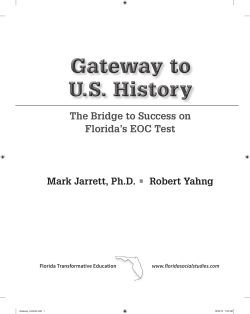 Gateway to U.S. History - Florida Transformative Education