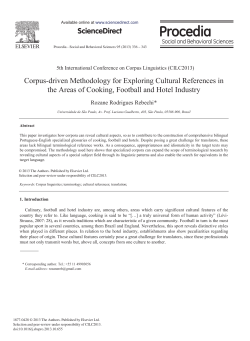 Corpus-driven Methodology for Exploring Cultural References