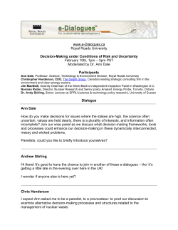 Decision-Making under Conditions of Risk and Uncertainty