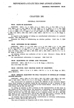chapter 205 minnesota statutes 1945 annotations