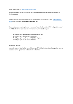 Hotel City Maribor**** http://cityhotel