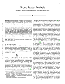 Group Factor Analysis
