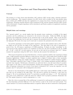 Lab 2: Capacitors and Time