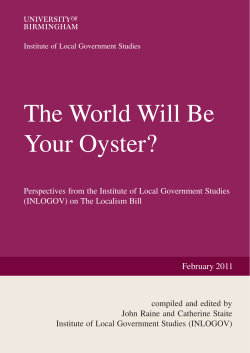 The World Will Be Your Oyster?