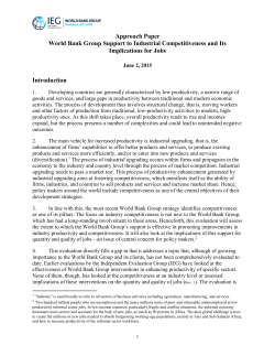 jobs and industrial competitiveness