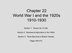 Chapter 21 The Age of Reform 1880-1920