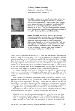 Cutting Cakes Carefully