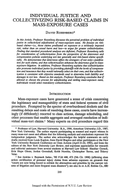 Individual Justice and Collectivizing Risk