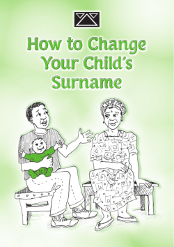 How to Change Your Child`s Surname