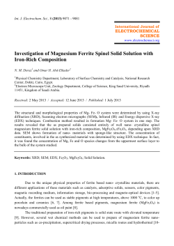 Investigation of Magnesium Ferrite Spinel Solid Solution with Iron