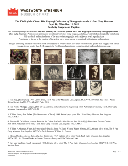 Publicity Images and Captions - Wadsworth Atheneum Museum of Art