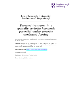 Directed transport in a spatially periodic harmonic potential under