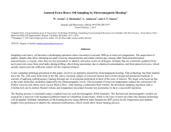 Assisted Extra Heavy Oil Sampling by Electromagnetic Heating