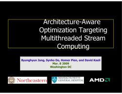 Architecture-Aware Optimization Targeting