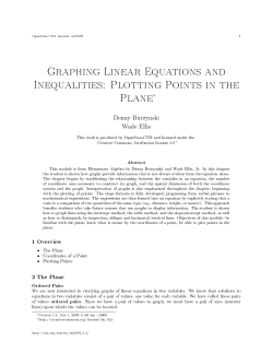 Graphing Linear Equations and Inequalities