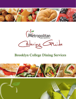 Catering Guide - Brooklyn College