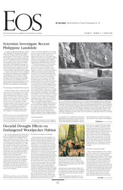 Scientists Investigate Recent Philippine Landslide Decadal Drought