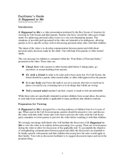 It Happened to Me - Boy Scouts of America