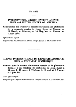 No. 8866 INTERNATIONAL ATOMIC ENERGY AGENCY, IRAN and