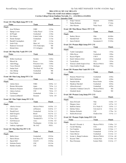 RecordTiming - Mt. SAC Relays