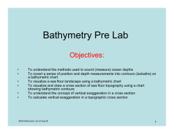 Bathymetry Pre Lab