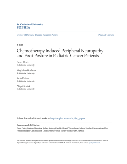 Chemotherapy Induced Peripheral Neuropathy and Foot