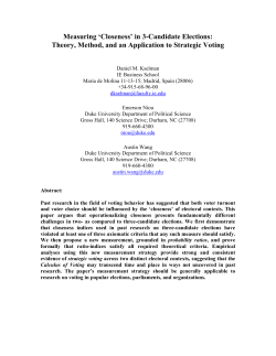 Measuring `Closeness` in 3-Candidate Elections