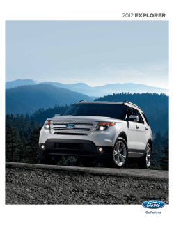 2012 Ford Explorer Brochure