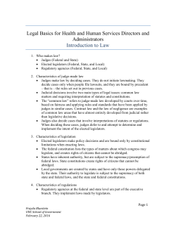 Introduction to Law - UNC School of Government