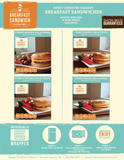 Breakfast Sandwich INFORMATION