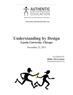 Understanding by Design - Loyola University Chicago