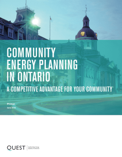 A COMPETITIVE ADVANTAGE FOR YOUR COMMUNITY