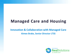 Managed Care and Housing