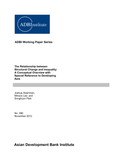 The Relationship between Structural Change and Inequality