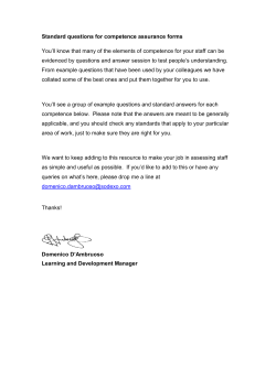 Question Bank - Sodexo Remote Sites