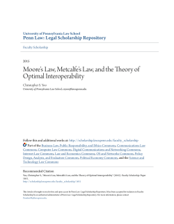 moore`s law, metcalfe`s law, and the theory of optimal interoperability